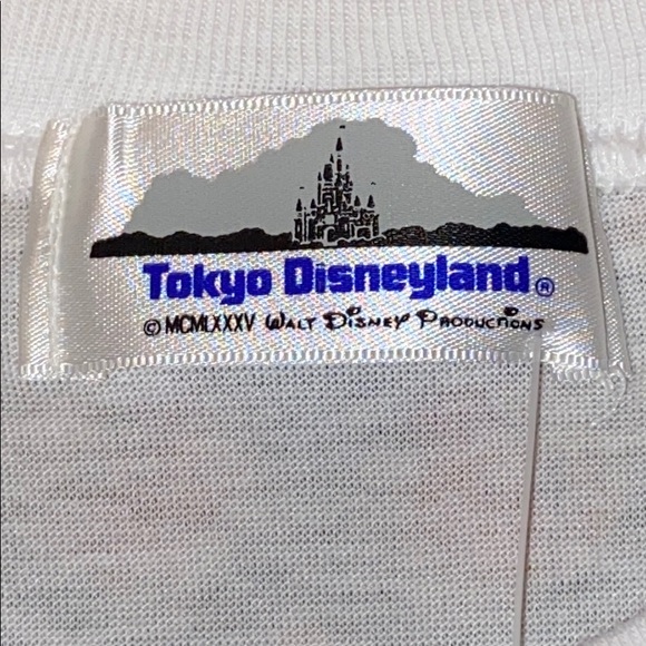 VTG Dead stock 1987 Tokyo Disneyland T-shirt. S - Picture 6 of 13